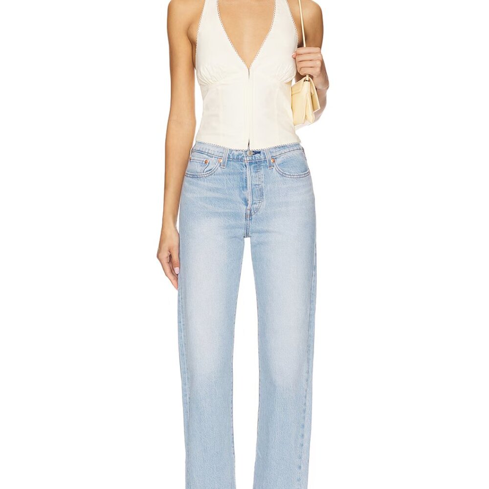 Levi's women's wedgie straight distressed jean